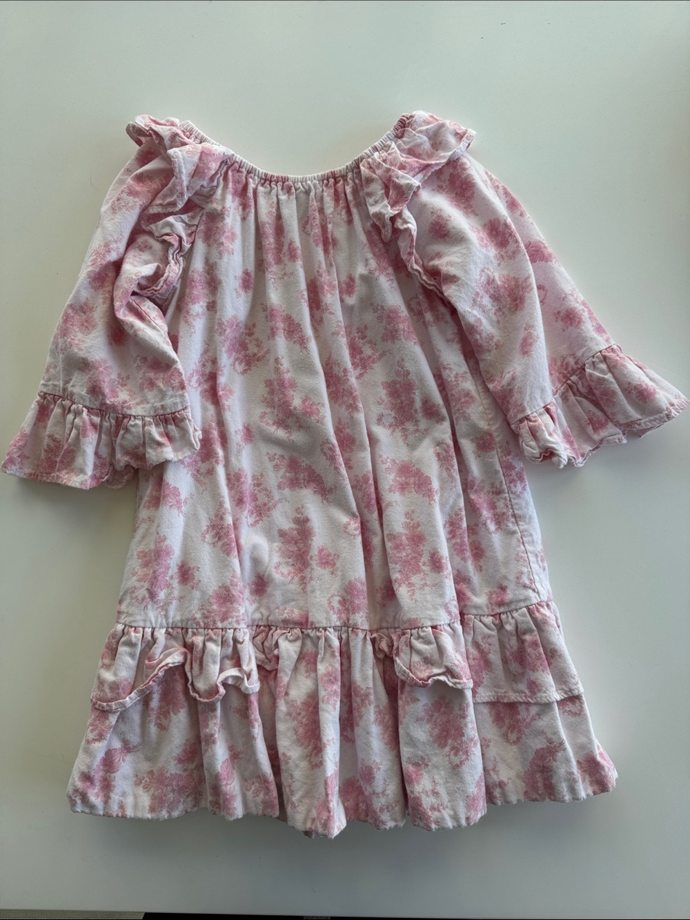 LINDSEY BERNS Girls “Triompe” Pink Floral Dress, size 12